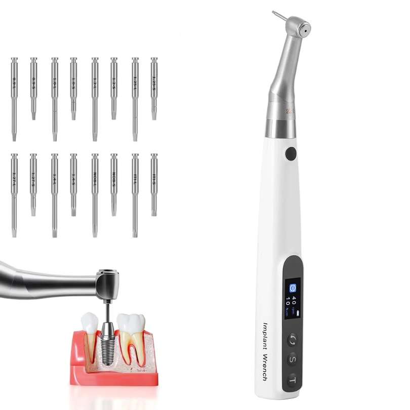 Electric Torque Wrench with 16 Bits + Included Contra-Angle
