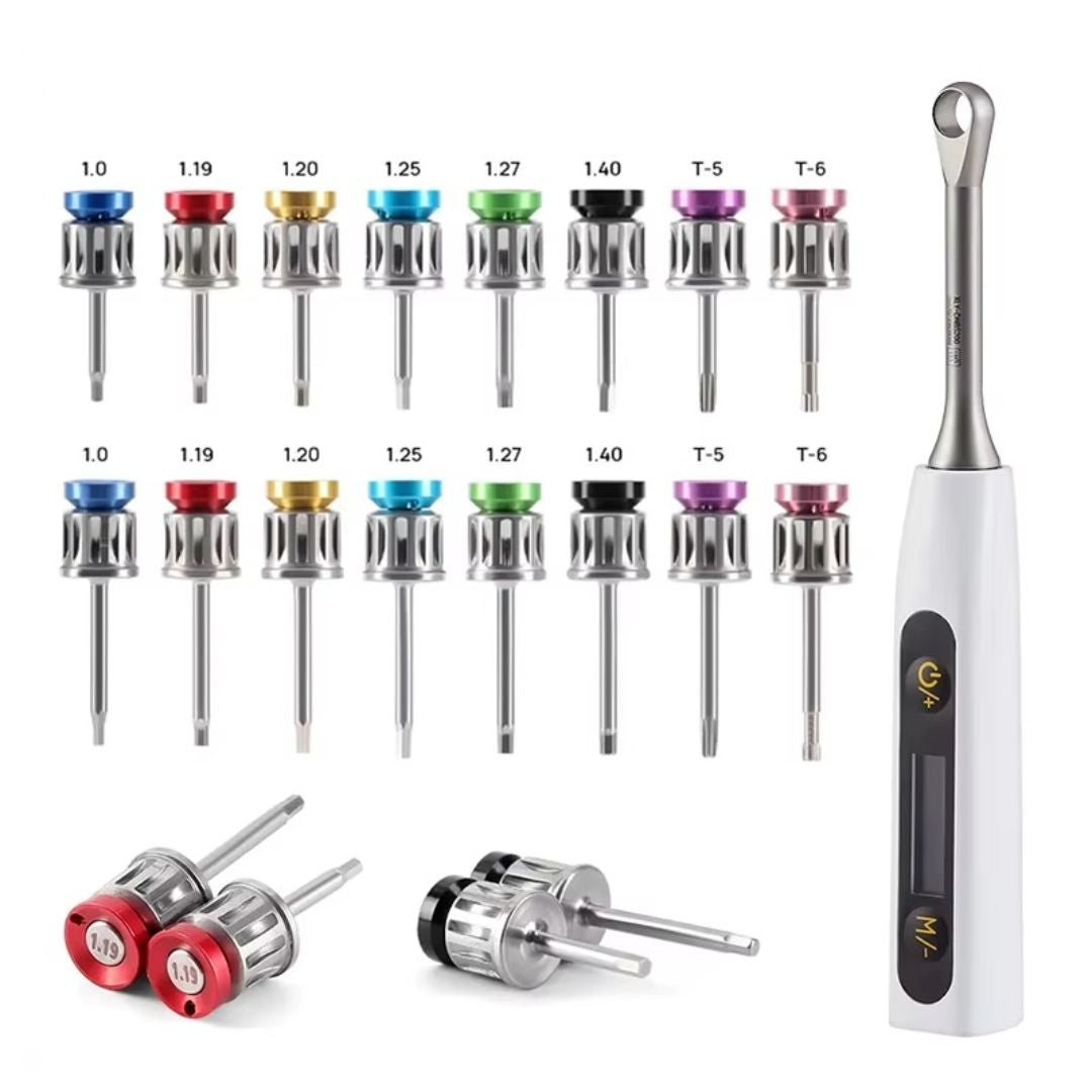Universal Dental Electric Torque Wrench Kit (16 Tips + Case)