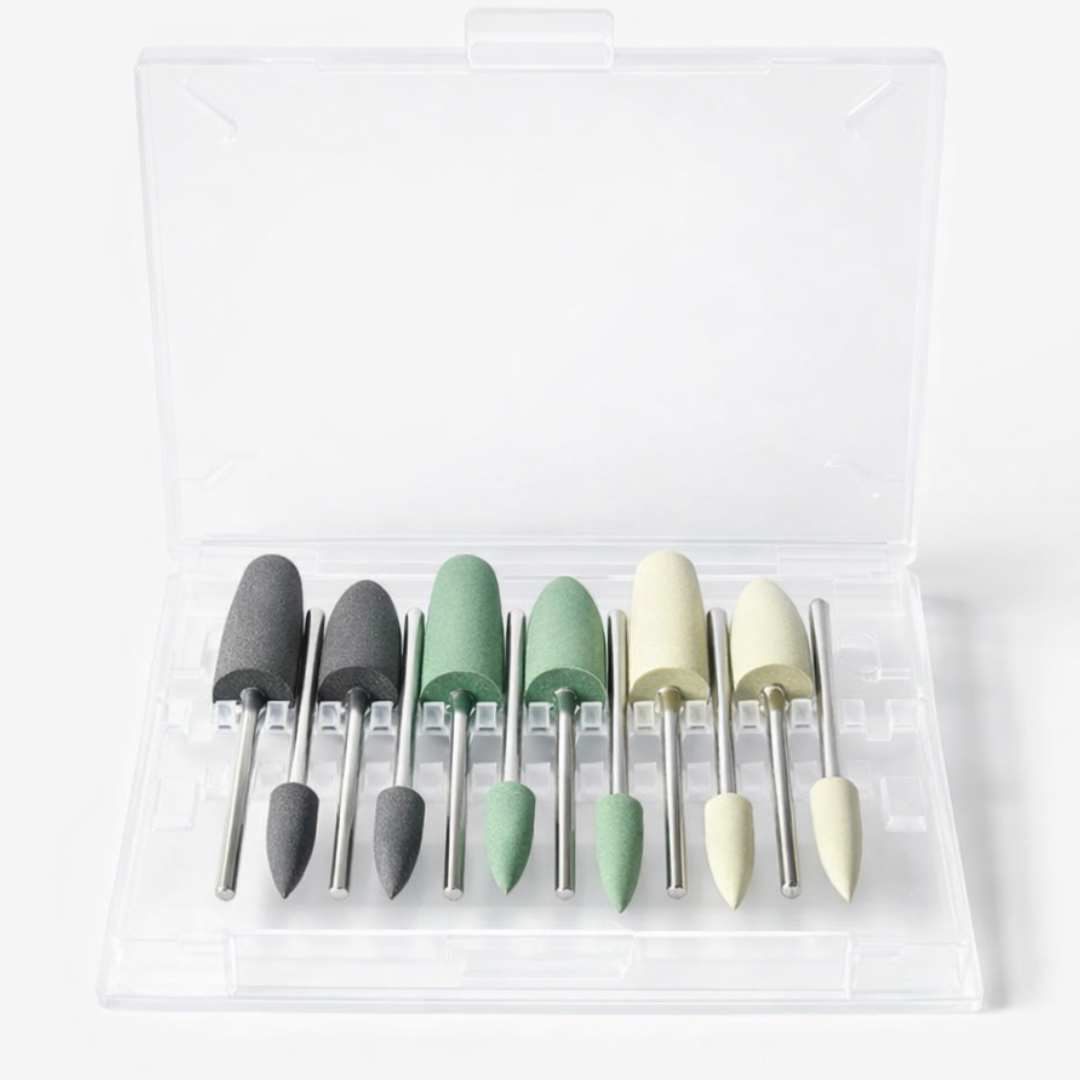 Polishing and Finishing Kit for Resin – 12 Pieces (Low Speed)