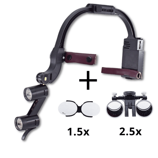 M1 Loupe with 2.5x lenses and 2 Rechargeable Batteries