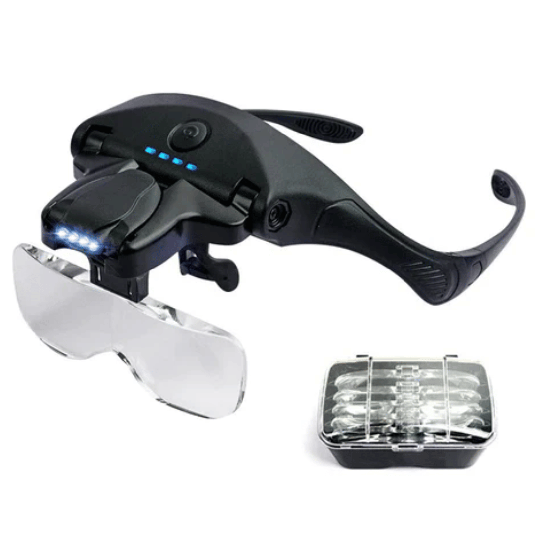 V5 PRO Loupe with 5 Different Lenses and Rechargeable LED Light