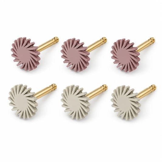 Silicone Polishing System RA (Low Speed) for Resin – 2 Steps, 6 Pieces